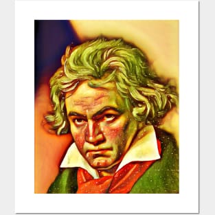 Ludwig van Beethoven snow Portrait | Ludwig van Beethoven Artwork 15 Posters and Art